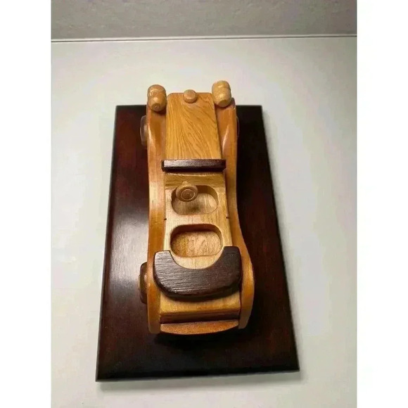 Vintage Car Wall Decor Or Box Topper Wooden 6" Long - Picture 5 of 9